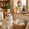 Cartoon Knitted Collar Lace Floral Bows Pet Bib Cute Cat Clothes  Cat Accessories