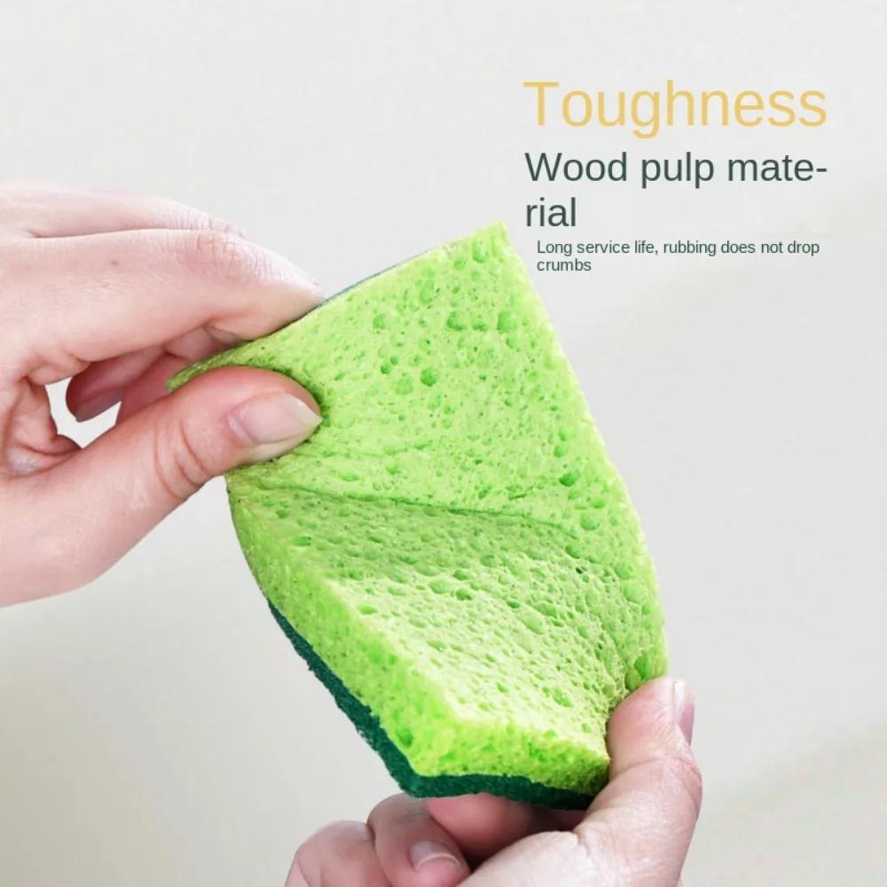 10 шт. кухонного жира для очистки с помощью губки из древесной массы