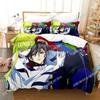 Аниме CODE GEASS 3D НОВЫЙ Пододеяльник Наволочка Комплект постельного белья Взрослый Мальчик Девочка Украшение спальни Детский Односпальный Двуспальный Большой