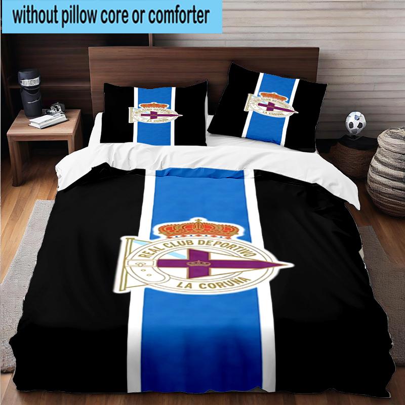 3PCS Deportivo Football Bedding Set,Including 1pc Duvet Cover And 2pcs Pillowcases Perfect for Bedroom, Dormitory, Fan Christmas gift