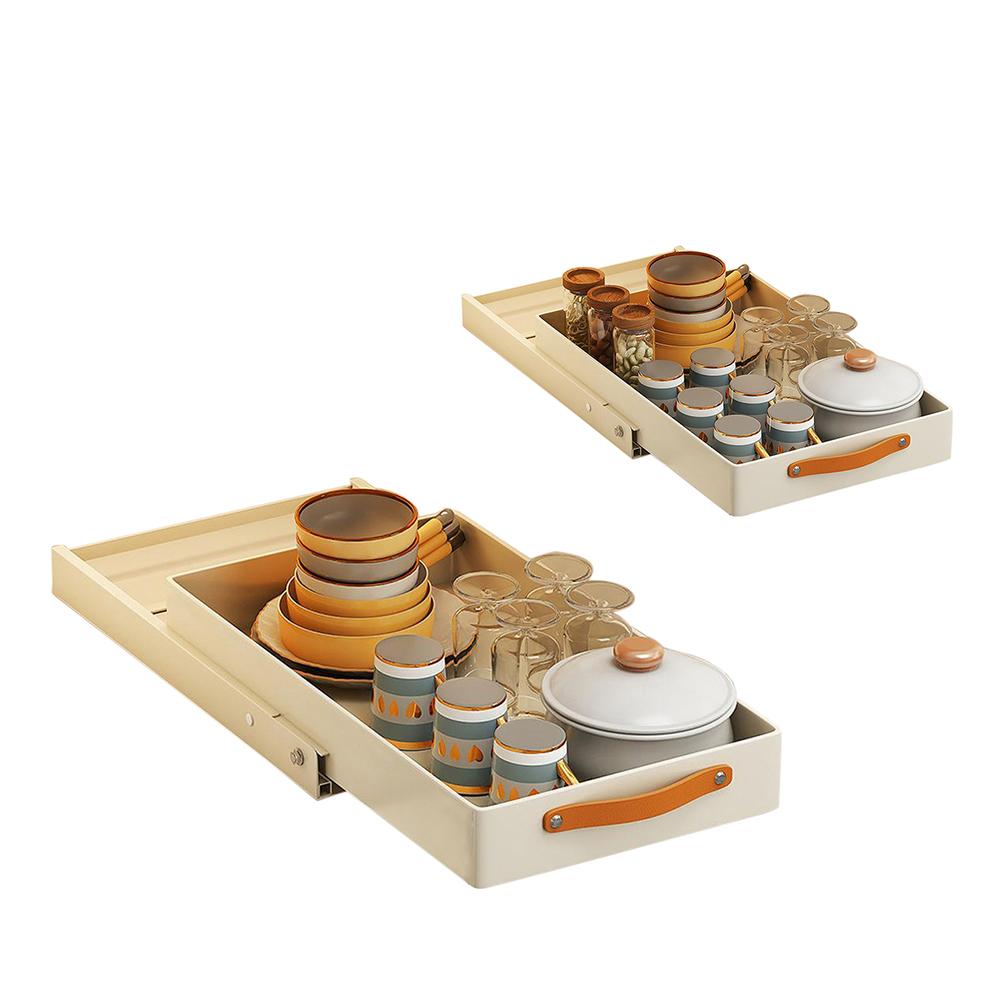 1pcs Pull Out Drawer For Cabinet Slide Out Shelf Multi-Purpose Cabinet Organizer Heavy Duty Slide Out Pantry Shelves For Kitchen