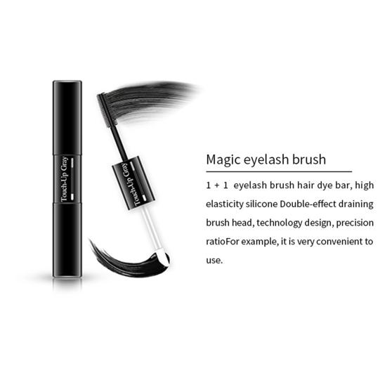 7ml Hair Dye Stick Instant Effect Double-end High Pigmented Modify Black Brown Hair Dye Pen for Beauty