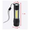 Waterproof Portable COB LED Tactical USB Portable Flashlight Strong Light High-power Rechargeable Zoom Outdoor LED Flashlight