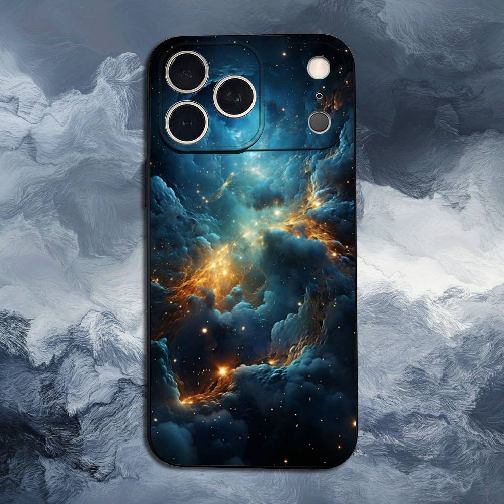 Космос Для Галактики Вселенной Для iPhone 13,16,11,14,17,12,15,Plus,Pro Max,XS,X,XR,SE,Mini,8,7,Чехол Для Телефона Мягкий Силикон Черный