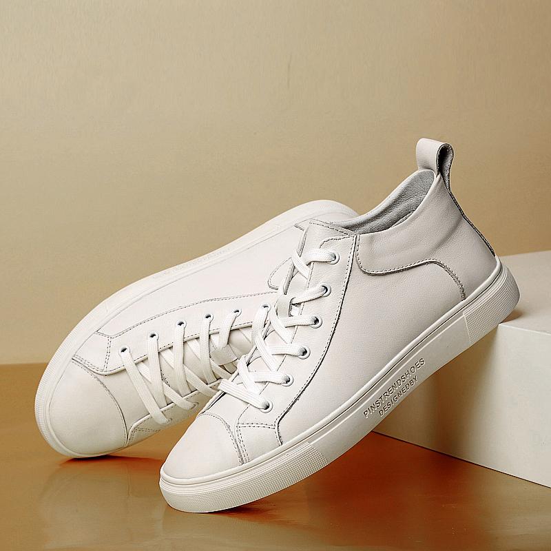 Модная мужская повседневная обувь из натуральной кожи, итальянские дизайнерские мужские кроссовки, роскошные брендовые ботинки ручной работы для мужчин, обувь для скейтбординга