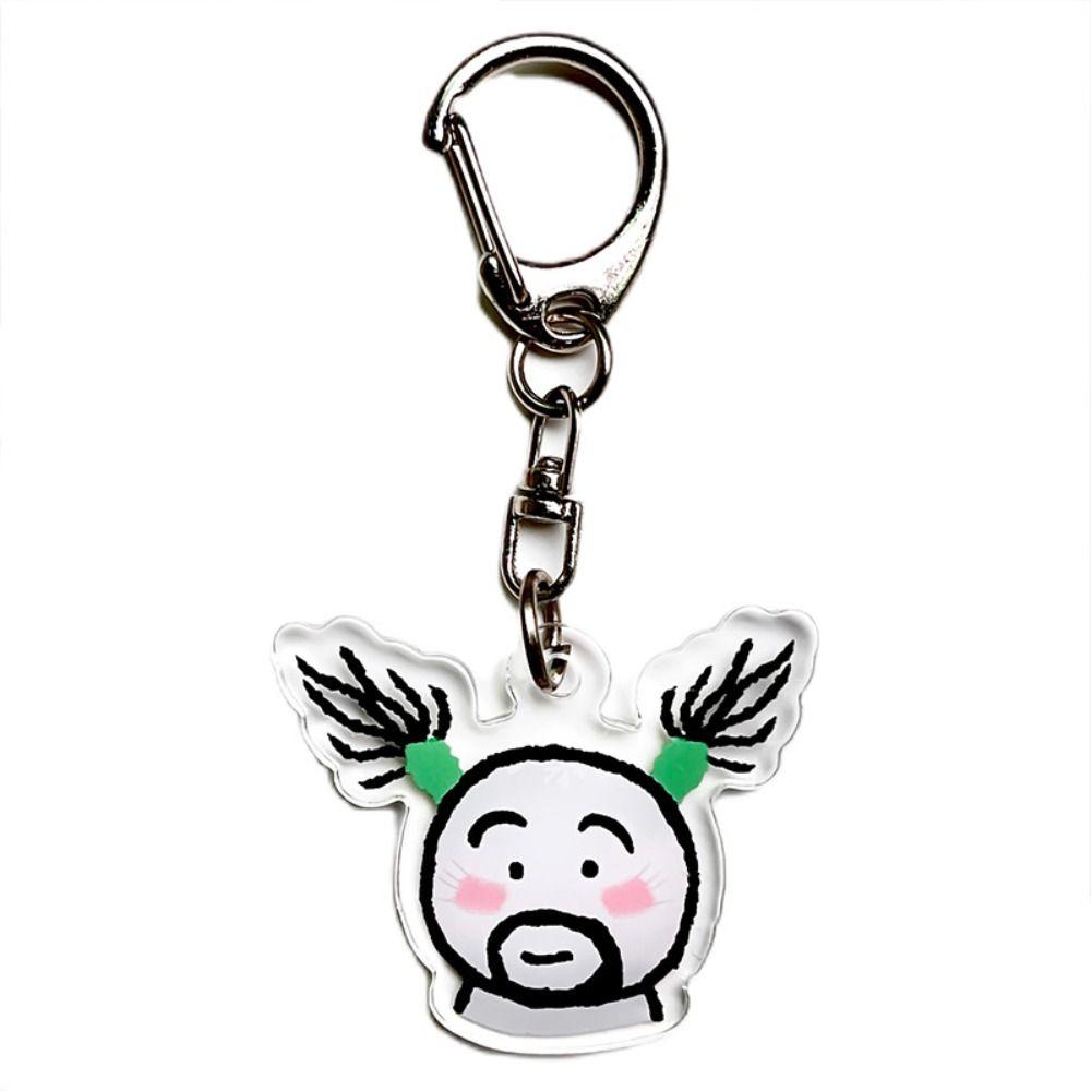 Cute Girl Pendant Cartoon School Bag Keychain New Car Key Ring Men Women