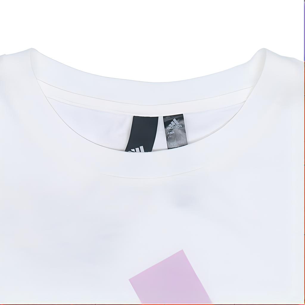 (WMNS) adidas Flower Graphic T-Shirt Asia Sizing 'White Pink' Women's HN7753