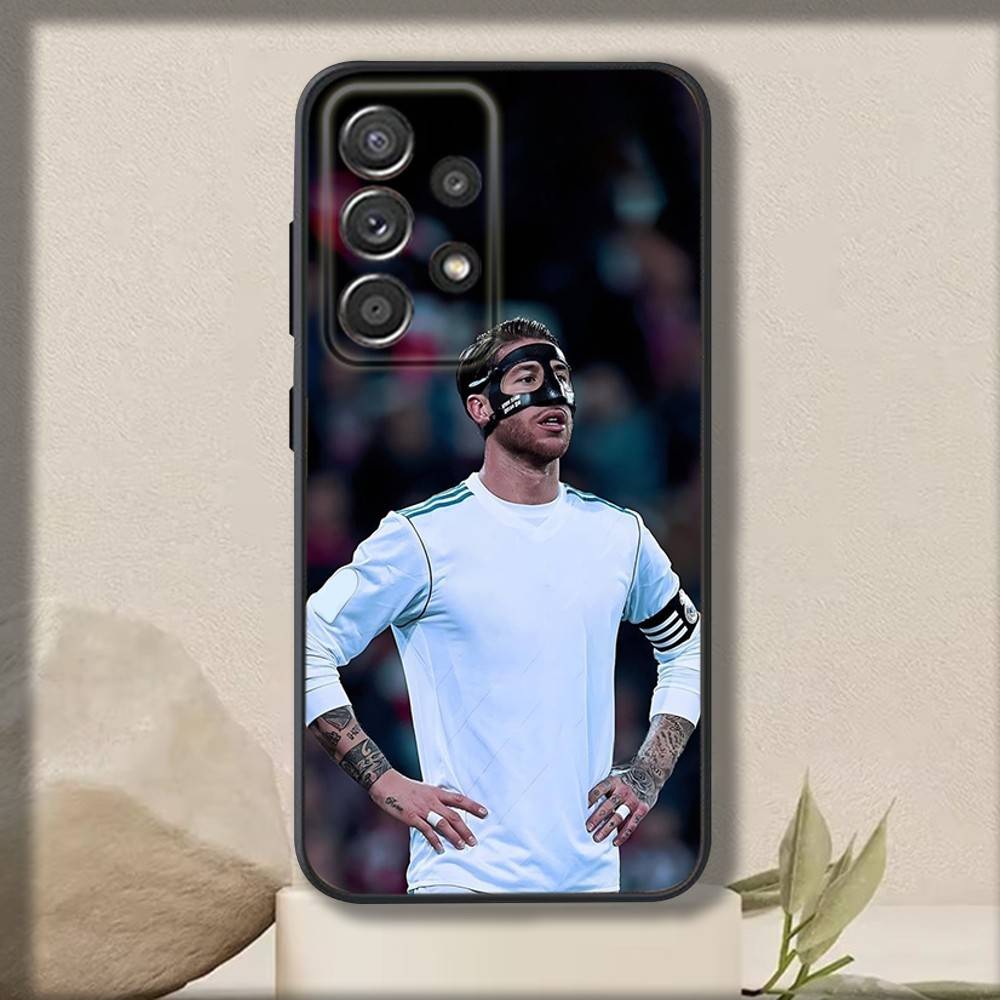 Чехол для телефона S-Sergio R-Ramos для Samsung S 25,24,23,22,30,21,10,9,Ultra,Plus,Lite,FE,4,5 G Мягкий черный чехол