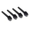 4PCS Viola Tuning Pegs Ebony Punching String Shaft Peg Replacement Violin Accessories Black