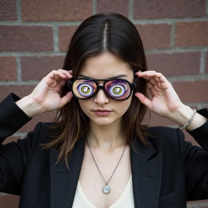 Хэллоуин Смешные Глаза Очки Розыгрыш Маскировка Очки Хэллоуин День Дурака Косплей Аксессуар Хэллоуин Трюк Игрушка