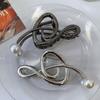 Pearl Music Note Hair Claw Zinc Zinc Zinc Alloy Treble Clef Hair Clip Exquisite   Makeup Hair Clips
