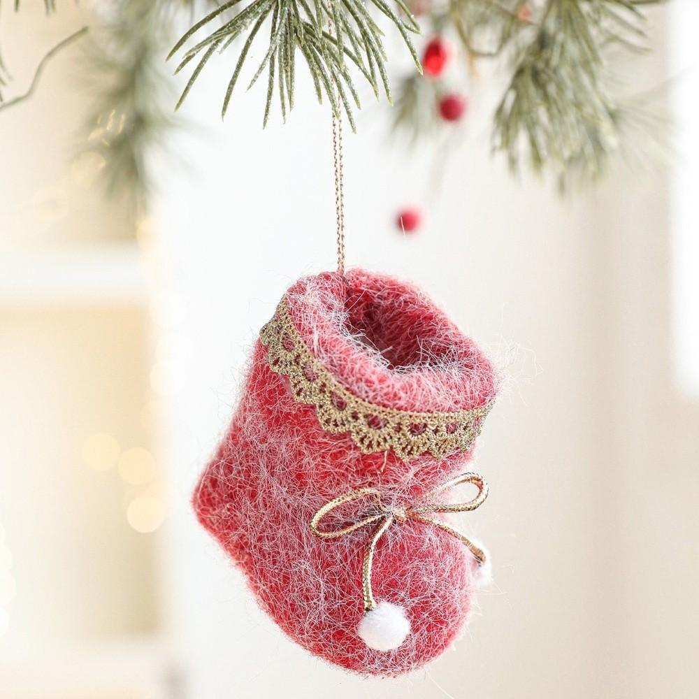 Плюшевая ткань Подвесное украшение Мини Мини Обувь Орнамент Подвеска на елку Праздничный Домашний Декор