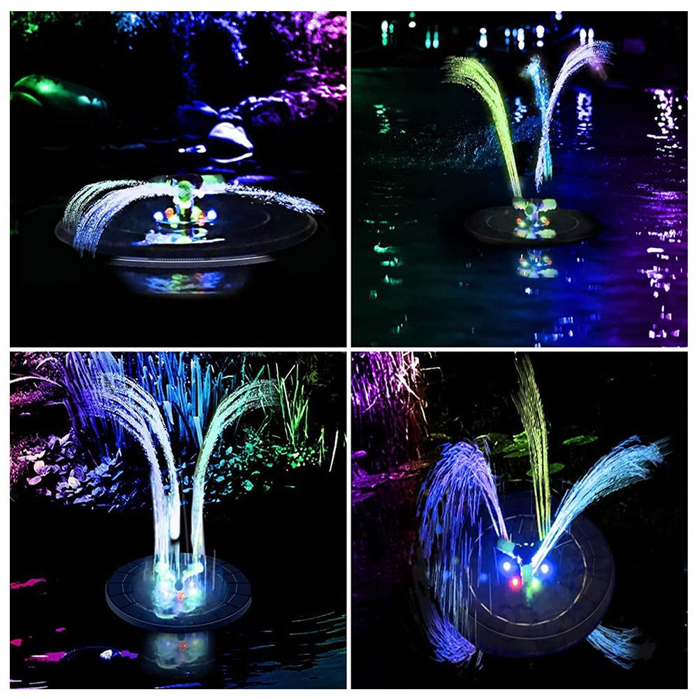Новый плавающий солнечный фонтан, садовый водопад, фонтан для купания птиц, с вращающейся на 360° насадкой, водяным насосом для прудов и сада