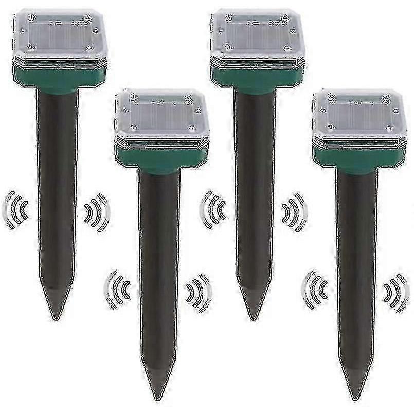 4pcs Solar Snake Repellent Ultrasonic Outdoor Snake Away Repeller