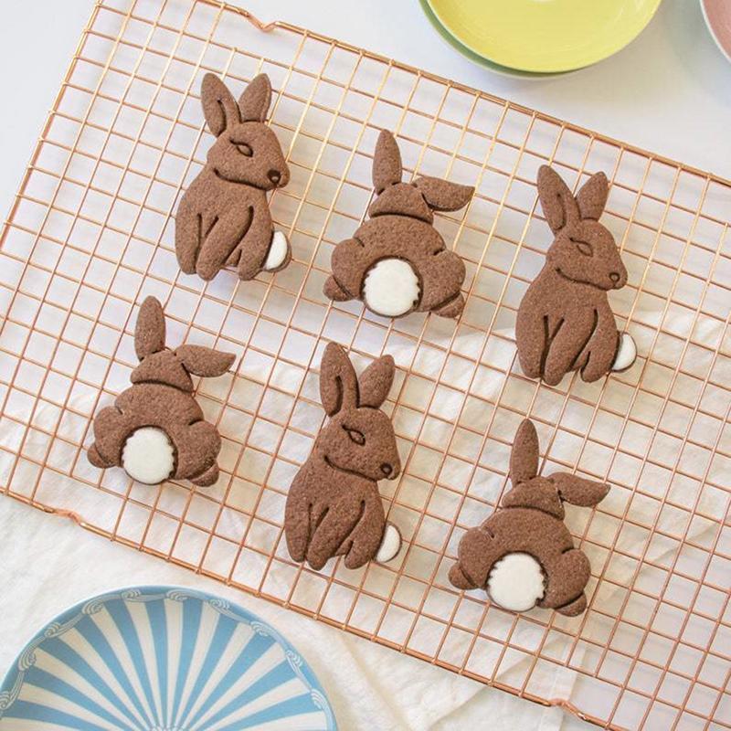 1/2 шт милый кролик формочки для печенья Diy форма для печенья кухонные аксессуары для выпечки