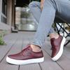 Chekich Мужская обувь Кеды Бордовый красный цвет Искусственная кожа на шнуровке Весенне-летние сезоны Удобная модная спортивная легкая дышащая CH061
