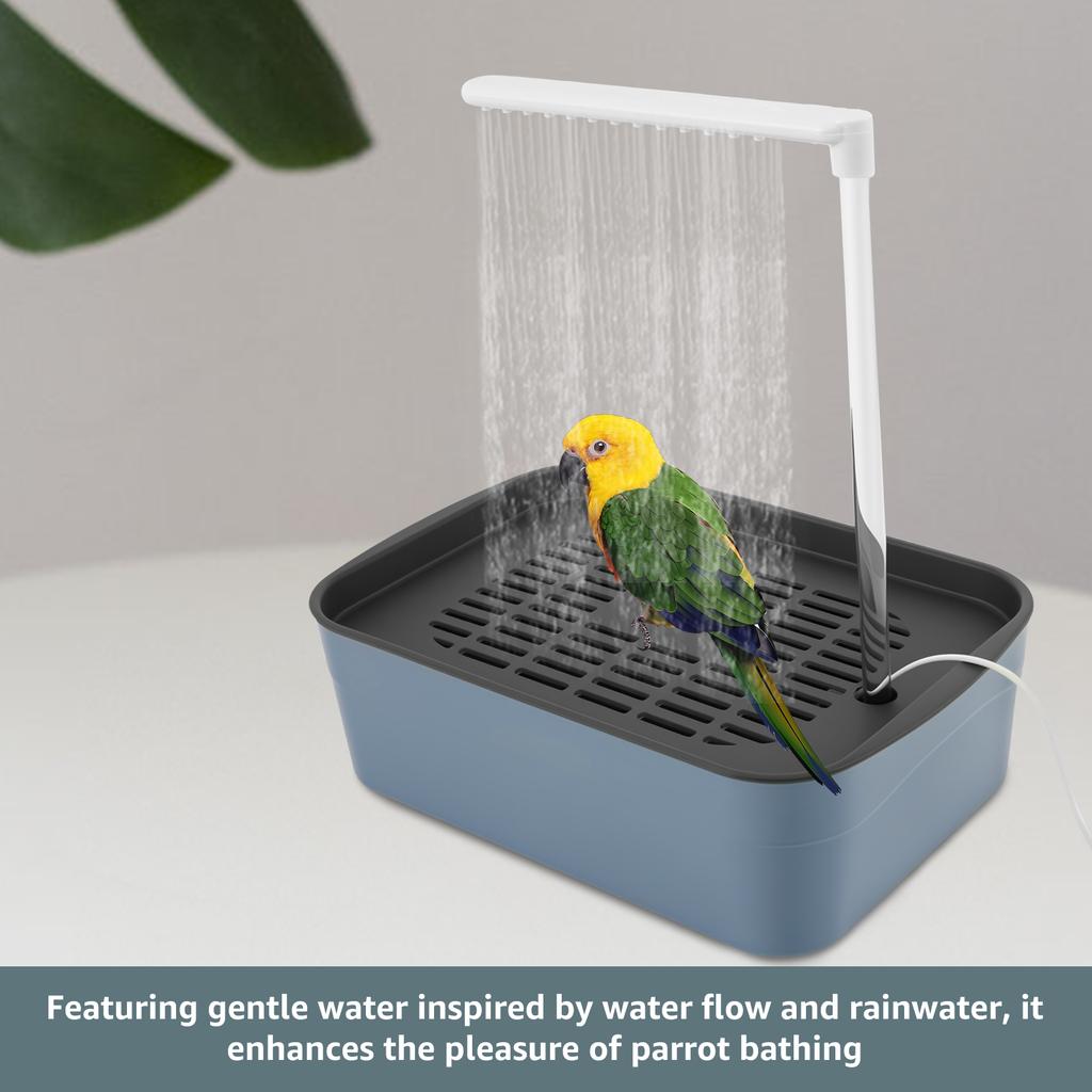 Автоматическая ванна для домашних птиц, попугаев, с циркулирующей водой, USB электрическая ванна для попугайчиков, душ-фонтан, товары для птиц