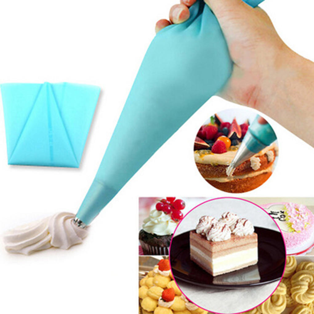 Silicone TPU Piping Bag Reusable Icing Piping Cream Pastry Bag Cake Decorating Tool DIY ARI
