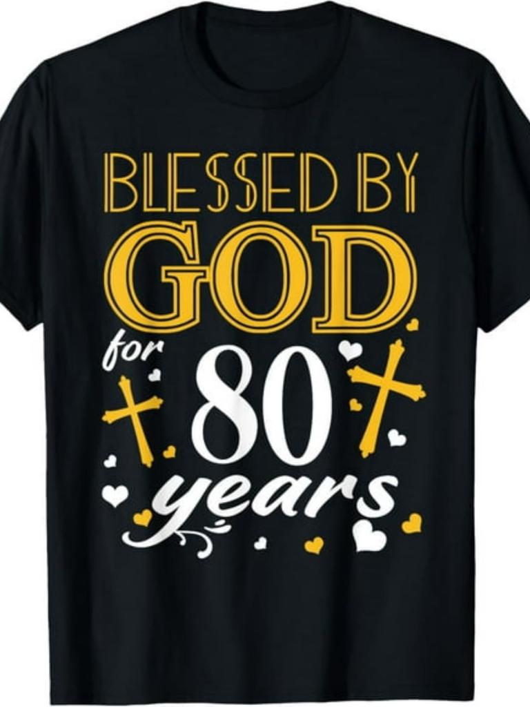 Vintage Blessed By God for 80 Years Happy 80th Birthday T-Shirt100%.jpgSame styl