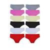 12 штук Passion Women Bikini Panties Хлопковое цветное нижнее белье Nevra