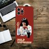Чехол для телефона с постером фильма «Криминальное чтиво» для iPhone 16,15,14,13,12,11,XS,XR,X,8,7,Pro,Max,Plus,mini Силиконовый Черный Чехол