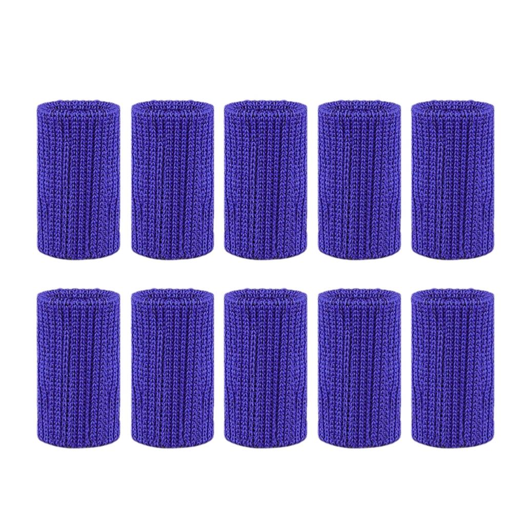 10Pcs Elastic Knitted Finger Protectors Brace Support Guards For Sports Knuckles Protection Sleeves Covers