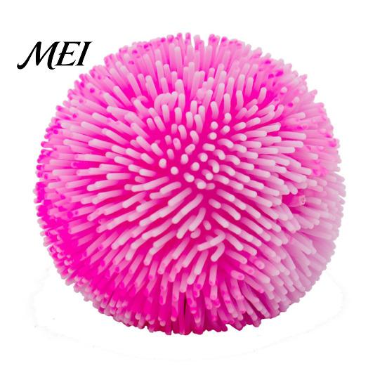 Stress Reduction Gadget Relief Fuzz Ball Toy, TPR Fuzzy Squeeze Fidget Calming Hand Toy Anxiety Relieving Office Desk for Focus Aid, Relaxation