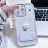 Летний чехол с синим горошком для щенка для Apple iPhone 14 Plus/16PM/17 Pro Max