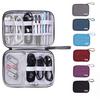 Портативное цифровое USB-зарядное устройство на молнии для наушников, кабель для хранения, сумка-органайзер