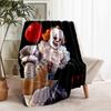 1pc Blanket Pennywise the Dancing Clown1 Print Design, Lightweight Blanket for Sofa, Bed- Soft &Warm, Gift for All Seasons like Christmas, Halloween