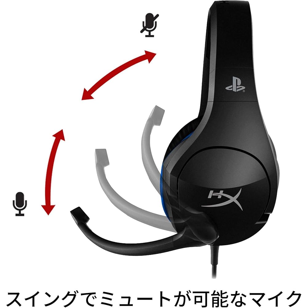 Игровая гарнитура HyperX Cloud Stinger Легкая Черная Совместима с PS5 PS4 Гарантия 2 года