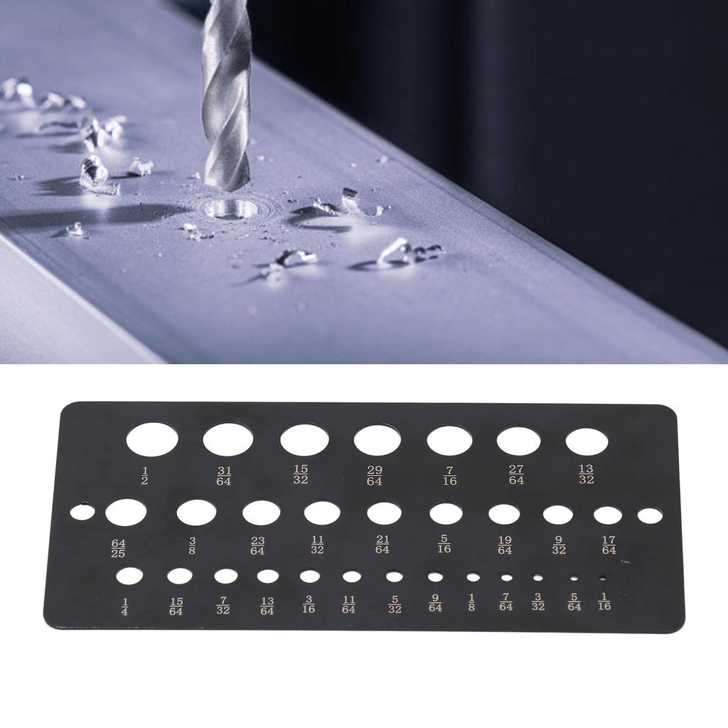 Калибр сверла 29 отверстий 1/16 до 1/2 дюйма десятичный метрический нержавеющая сталь сверло размер проверки для O