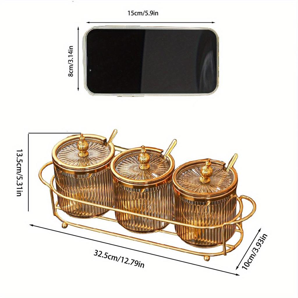 1 Набор Пластиковая Бытовая Гостиная Столовая Кухня Банка для Хранения Контейнер для Специй Банка для Хранения Продуктов Банка для Приправ Кухонный Органайзер
