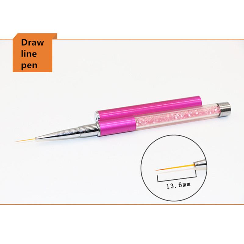 Инструменты для дизайна ногтей, кисть для дизайна ногтей, ручка для резьбы по кристаллам, ручка для фототерапии, ручка для рисования, окрашенная градиентная точка, цветочная ручка для ногтей