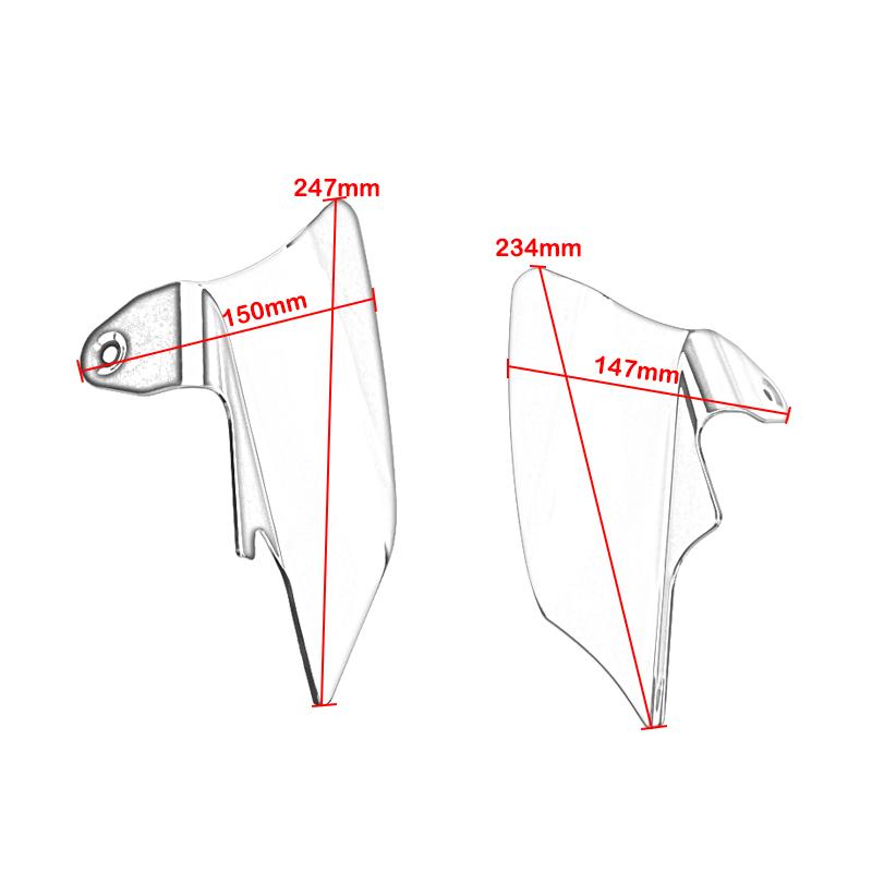 Motorcycle Heat Deflector ABS Saddle Shield For Harley Touring Electra Glides Road Glides Road Kings Street Glides 1997-2007