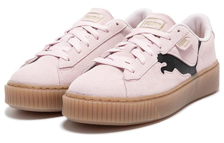 Puma Замшевые туфли на платформе 'Pink Black Gum' Женские 397233-05