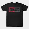 Азиатский размер Мужская черная футболка с принтом Champion Брэд Питт Однажды в Голливуде Печать методом термопереноса без вырезания Хлопковая футболка