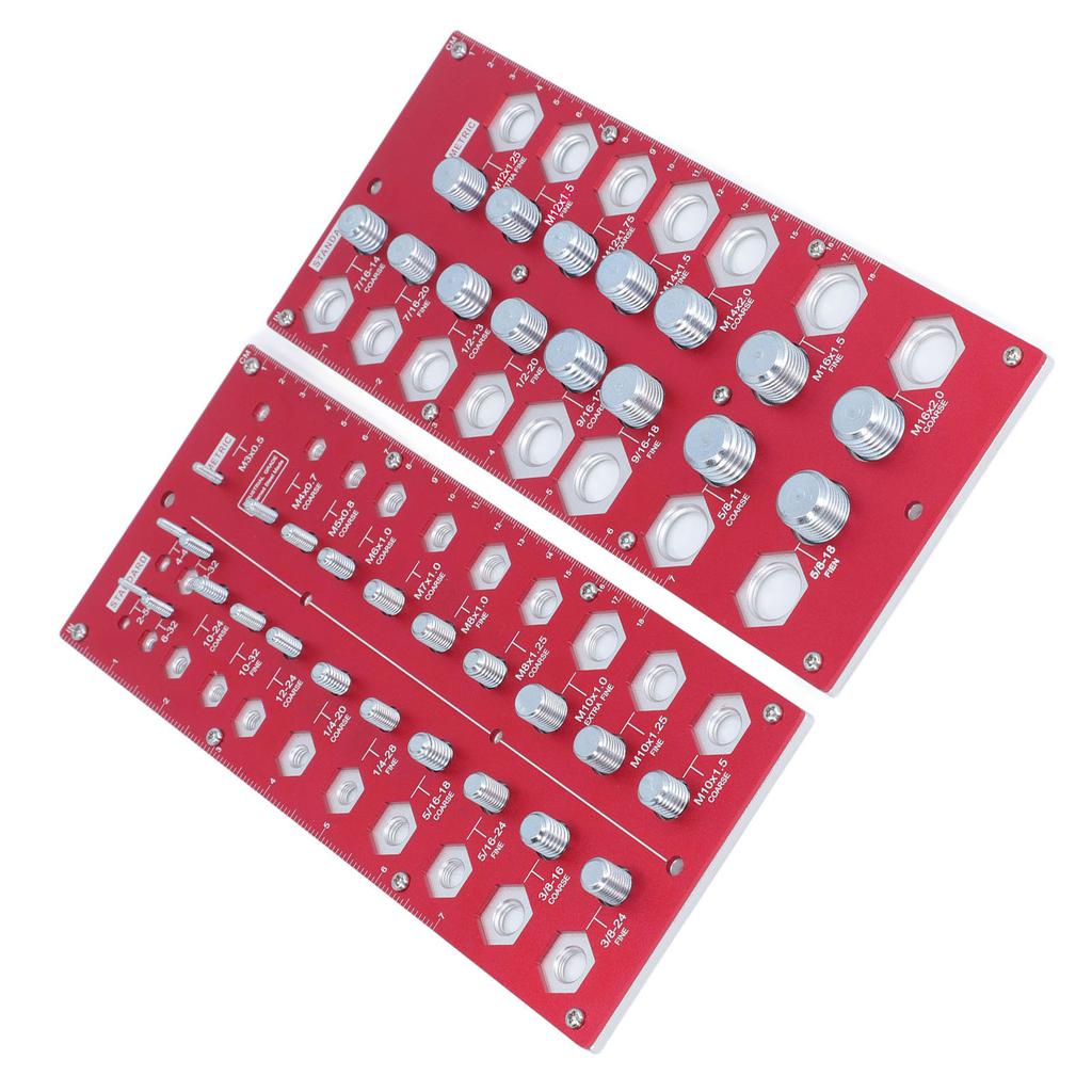 Гайка Болт Резьба Контролер Дюйм Метрическая Доска 38 Размер Идентификатор Калибровочной Линейки Стандартная