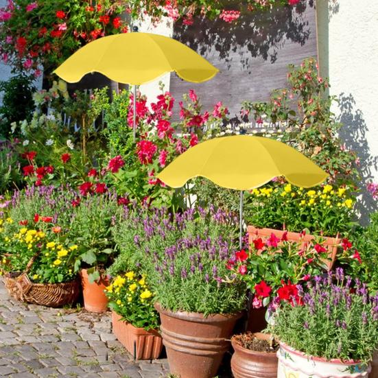Plant Umbrella for Outdoor Plants Height Adjustable Umbrella with Stake Garden Umbrella Shade Protect Plants from Sun for Potted Plants Flower Beds