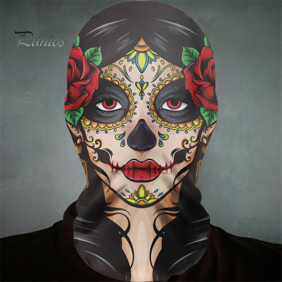 Реалистичная подушка для лица с черепом для взрослых, подушка для косплея знаменитости, анфас, забавный костюм со скелетом для вечеринки на Хэллоуин