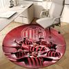 1pc A-AC Milan Print Round Carpet Chair Round Carpet Suitable for Bedroom Living Room Home Decorative Carpet
