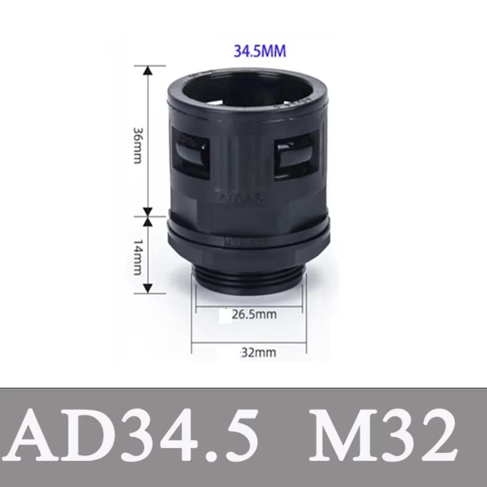 Multisize Corrugated Pipe Joint Plastic Bellows Joint Plastic Tube Connector PP Corrugated Pipe