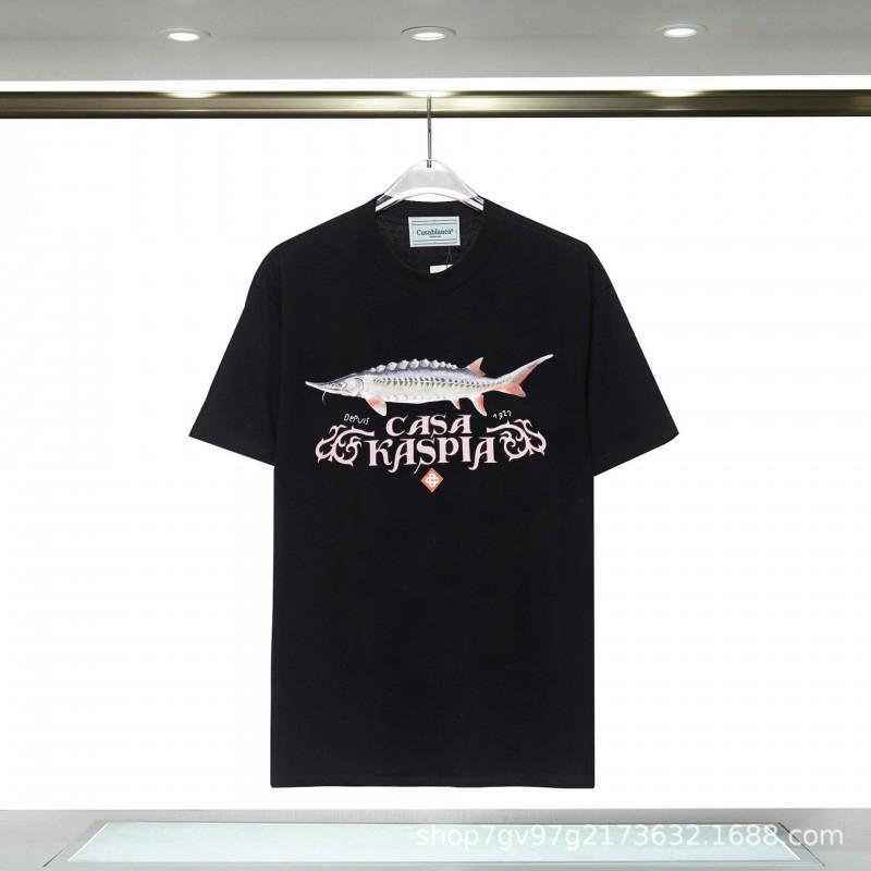Casablanca Graphic T-Shirt Teen Boys Short Sleeve Loose Fit 2025