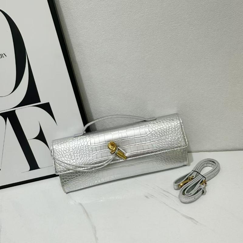 Hand-woven Bag, Hardware Lock, Dinner Bag, High-end Shoulder Bag, Women's Underarm Clutch Bag