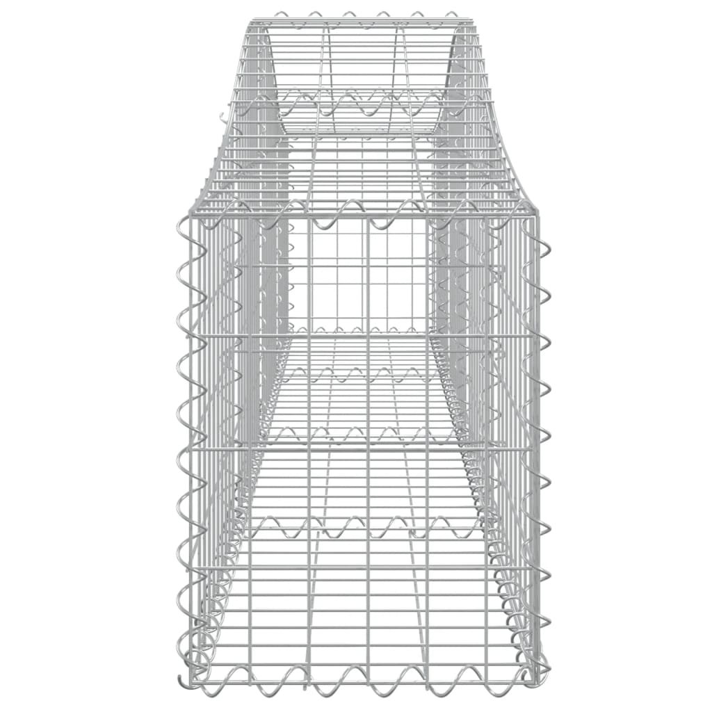 Gabion Baskets with High Arch 9 pcs 200 x 30 x 40 60 cm Galvanized Iron