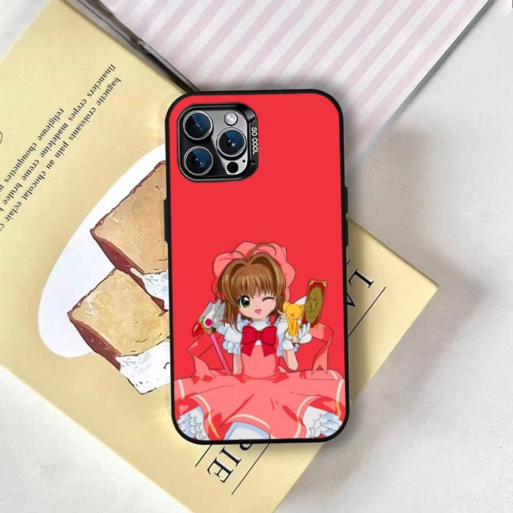 Чехол для телефона аниме CardCaptor Sakura для iPhone 17,16,15,14,13,12,11 Plus,Pro Max,XS,Цветная серебряная внутренняя крышка