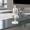 Workstation Mini Statue Desk Businessman Statue, 3D Printed Office Decor for Men, Small Workplace Executive Figurine with Briefcase, Motivational Home