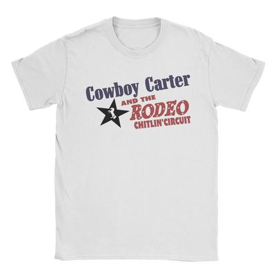 Cowboy Carter And Rodeoo Chillin' Circuit Мужские футболки Креативные футболки с коротким рукавом и круглым вырезом Одежда из чистого хлопка