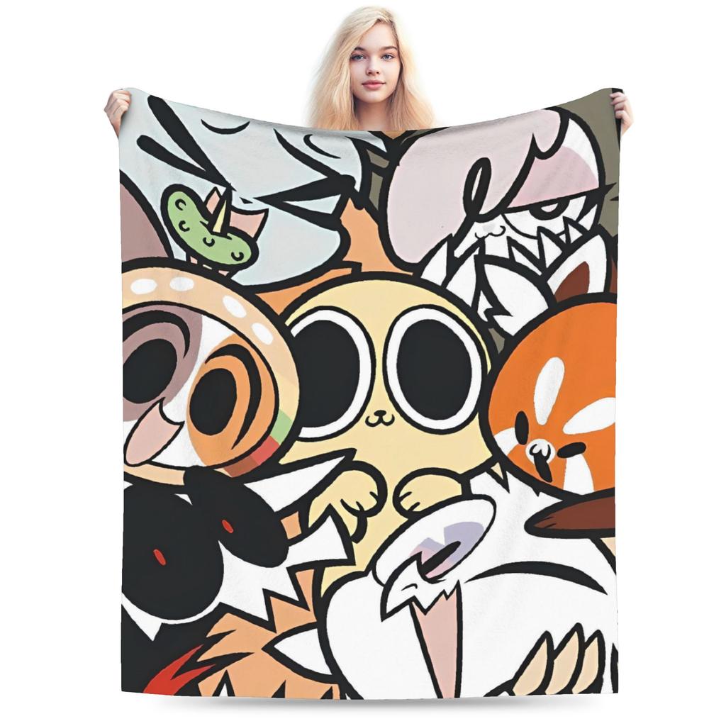 Chikn Nuggit Soft Blanket Girls Boys Plush Throw Blanket Print Home Decor Flannel Bedspread Sofa Bed Cover