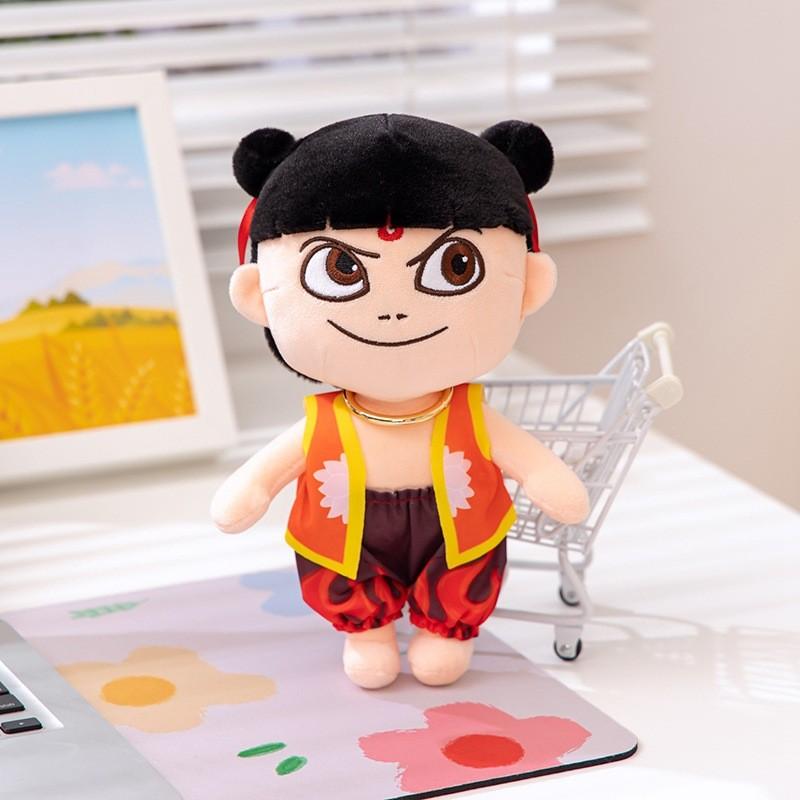 Плюшевые игрушки Нэчжа, мультяшные мягкие куклы, украшение персонажа аниме, детский подарок